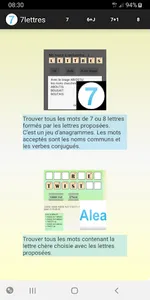 Anagrammes 7 lettres screenshot 0