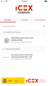 Eventos ICEX screenshot 1