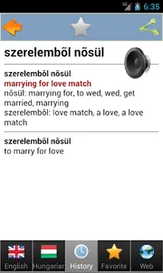 Hungarian dict fordito szotar screenshot 7