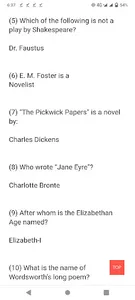 English Literature Solved MCQS screenshot 11