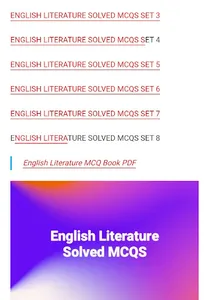 English Literature Solved MCQS screenshot 6