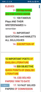 English Literature Unique MCQS screenshot 11