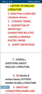 English Literature Unique MCQS screenshot 4