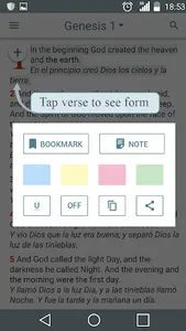 English Spanish Bible screenshot 1