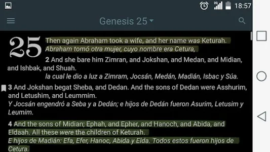 English Spanish Bible screenshot 10