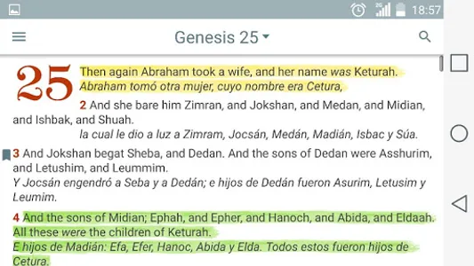 English Spanish Bible screenshot 12