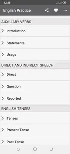 English Grammar Tense Practice screenshot 1