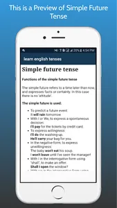 Learn English tenses offline screenshot 5