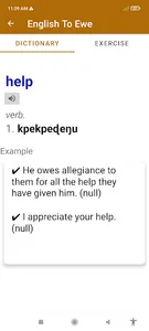 English To Ewe Dictionary screenshot 3