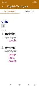 English To Lingala Dictionary screenshot 1