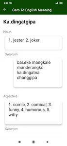 Garo To English Dictionary screenshot 2