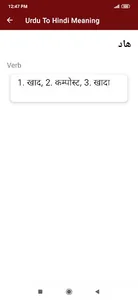 Urdu To Hindi Dictionary screenshot 6
