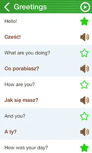 Learn Polish Phrasebook screenshot 1