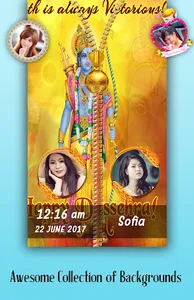 Dussehra Zipper Lock Screen screenshot 0