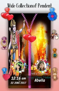 Dussehra Zipper Lock Screen screenshot 4