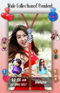 Girls Zipper Lock Screen screenshot 4