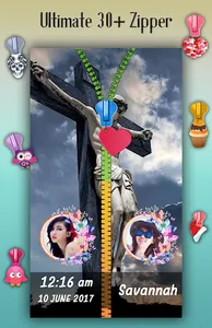 Good Friday Zipper Lock Screen screenshot 3