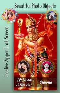 Hanuman Jayanti Zipper Lock Sc screenshot 2