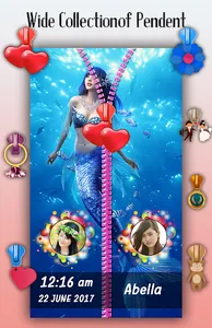 Mermaid Zipper Lock Screen screenshot 3