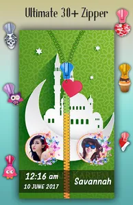 Ramjan Zipper Lock Screen screenshot 3