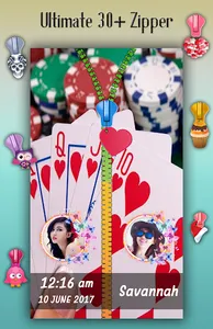 Teen Patti Zipper Lock Screen screenshot 3