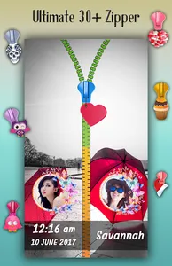 Umbrella Zipper Lock Screen screenshot 3