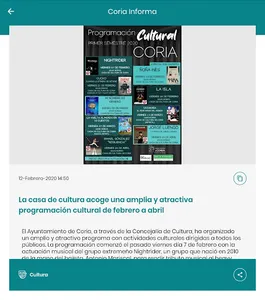 Coria Informa screenshot 2