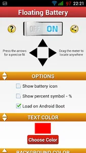 Floating Battery Percentage % screenshot 2