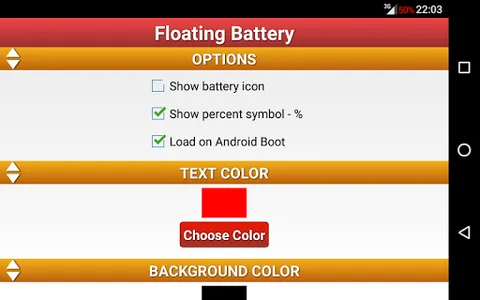 Floating Battery Percentage % screenshot 5