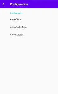 Aforo screenshot 1