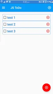 JS ToDo screenshot 2