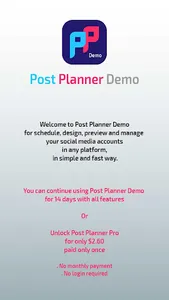Post Planner Demo screenshot 0