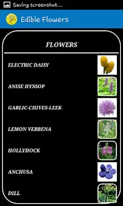 Edible Flowers screenshot 1