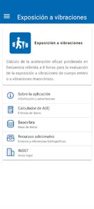 Exposición a vibraciones screenshot 1