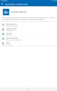 Exposición a vibraciones screenshot 9
