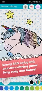 Unicorn coloring for kids screenshot 0
