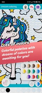Unicorn coloring for kids screenshot 2