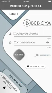 Bedoya Hostelería APP screenshot 0