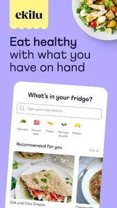 ekilu - healthy recipes & plan screenshot 0