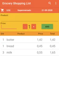 Grocery Shopping List screenshot 1