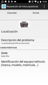 SC Incidencias en Sedes screenshot 2