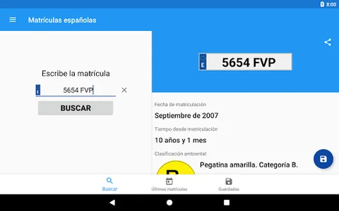 Spanish license plates - date screenshot 4