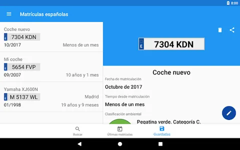 Spanish license plates - date screenshot 6