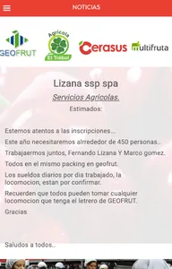 Contratista Agricola Lizana screenshot 2
