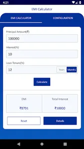 EMI Calculator screenshot 2