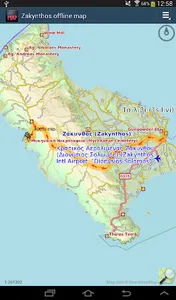 Zakynthos island offline map screenshot 2