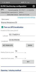ELFRO GeoFencing screenshot 1