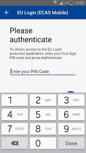 EU Login screenshot 2