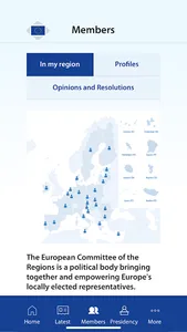 EU Committee of the Regions screenshot 1