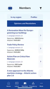 EU Committee of the Regions screenshot 12